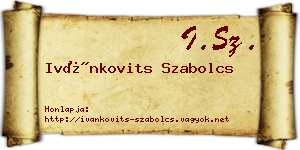 Ivánkovits Szabolcs névjegykártya
